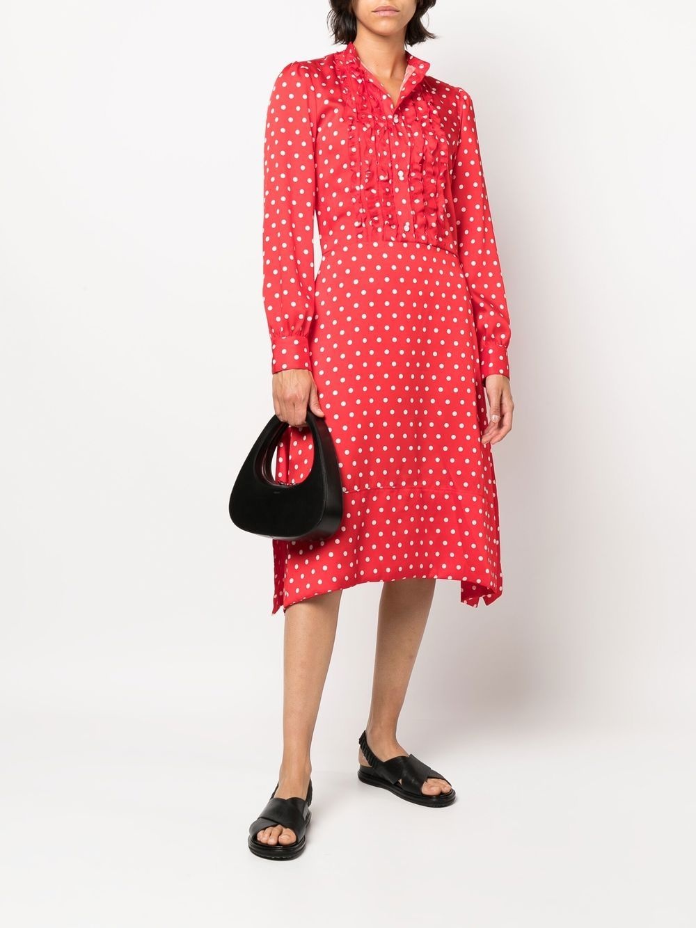 polka-dot shirt dress - 2