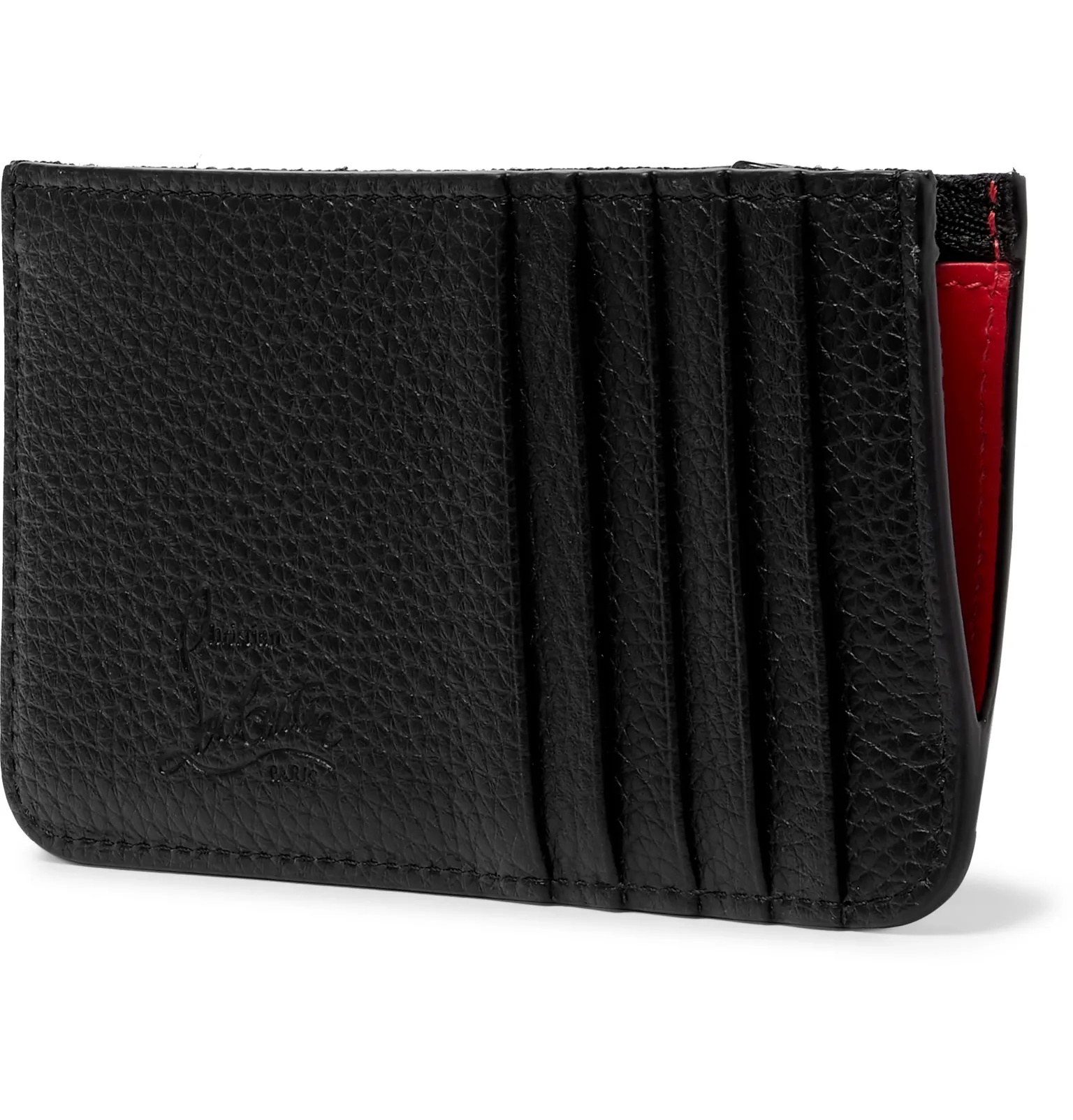 Studded Full-Grain Leather Cardholder - 3