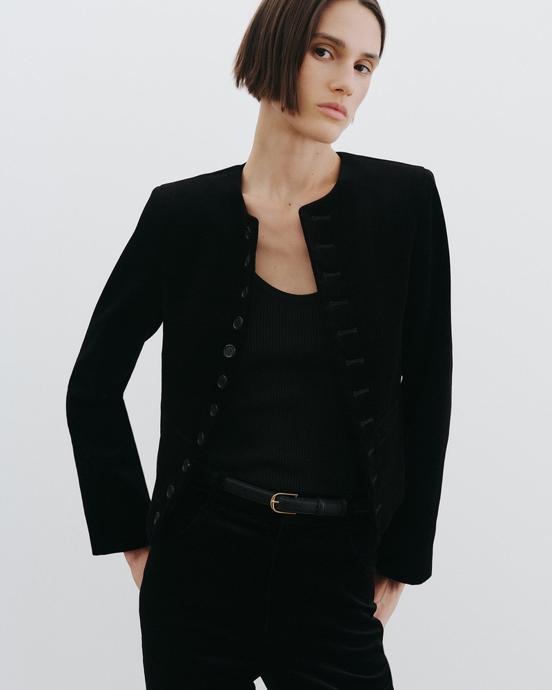 NILI LOTAN PATTI VELVET SHORT JACKET outlook