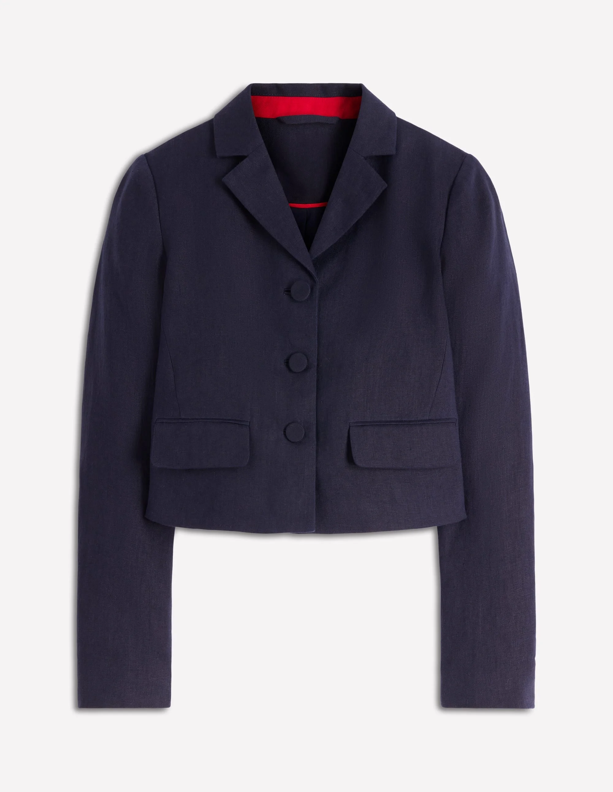 Dartmouth Linen Blazer-Navy - 1