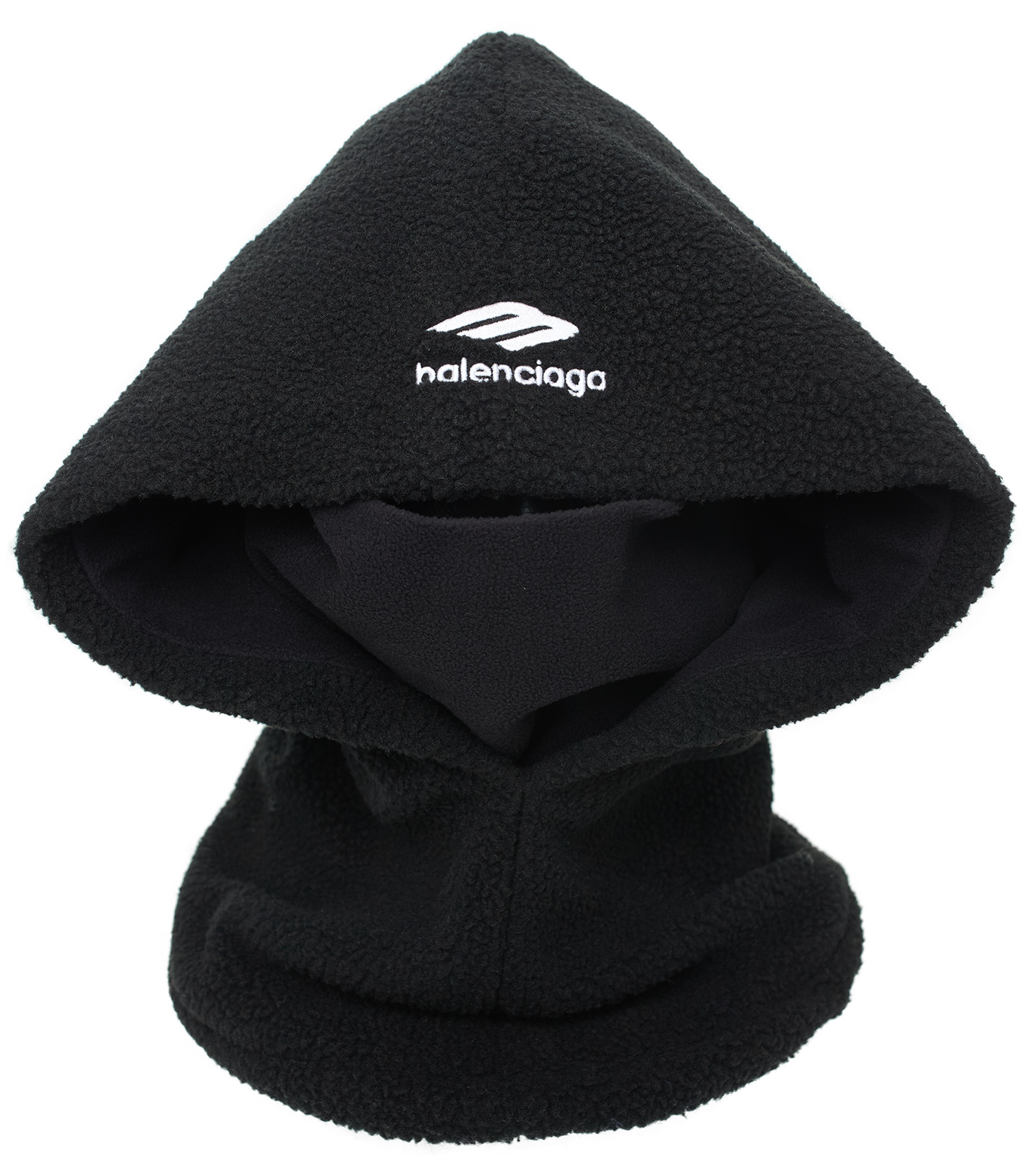 BLACK HOOD WITH LOGO - 1