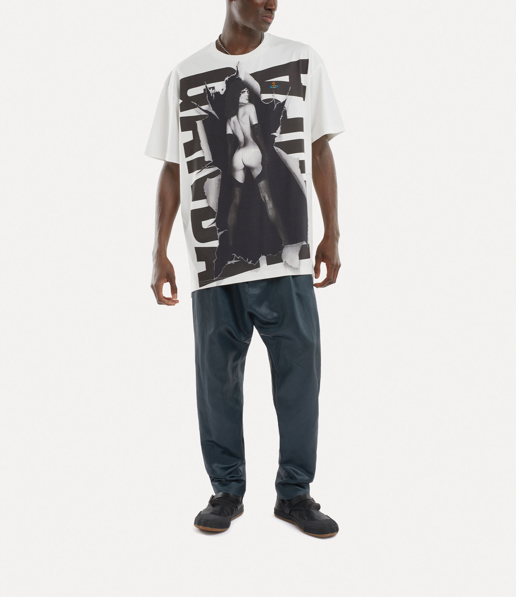 VIVIENNE WESTWOOD Propaganda Oversized Ｔシャツ Vivienne Westwood PROPAGANDA OVERSIZED T-SHIRT | REVERSIBLE