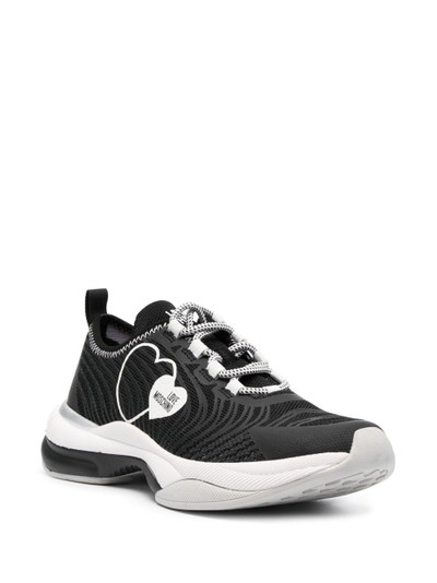 Moschino heart-print low-top sneakers outlook