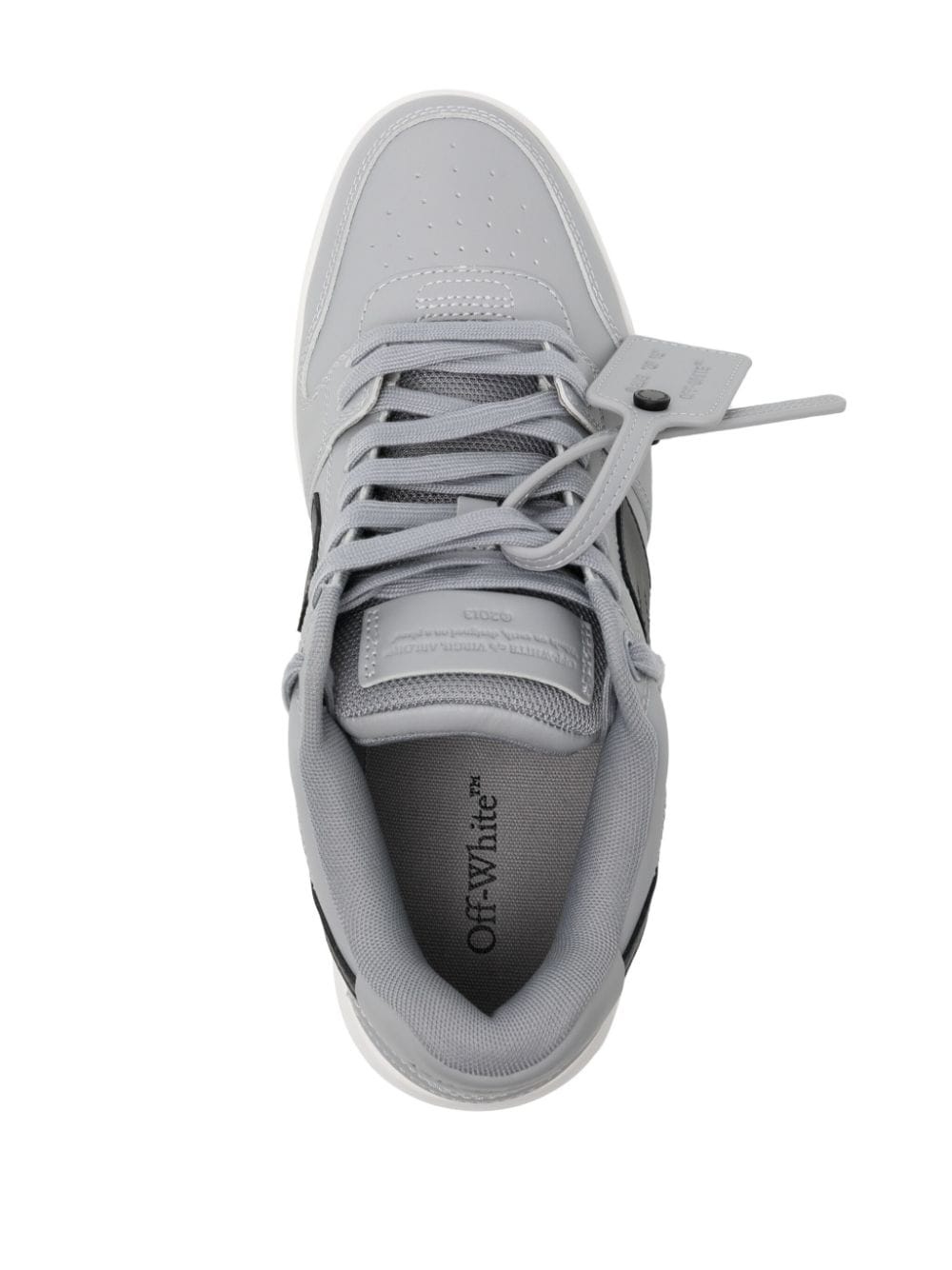 Out Of Office panelled leather sneakers - 4