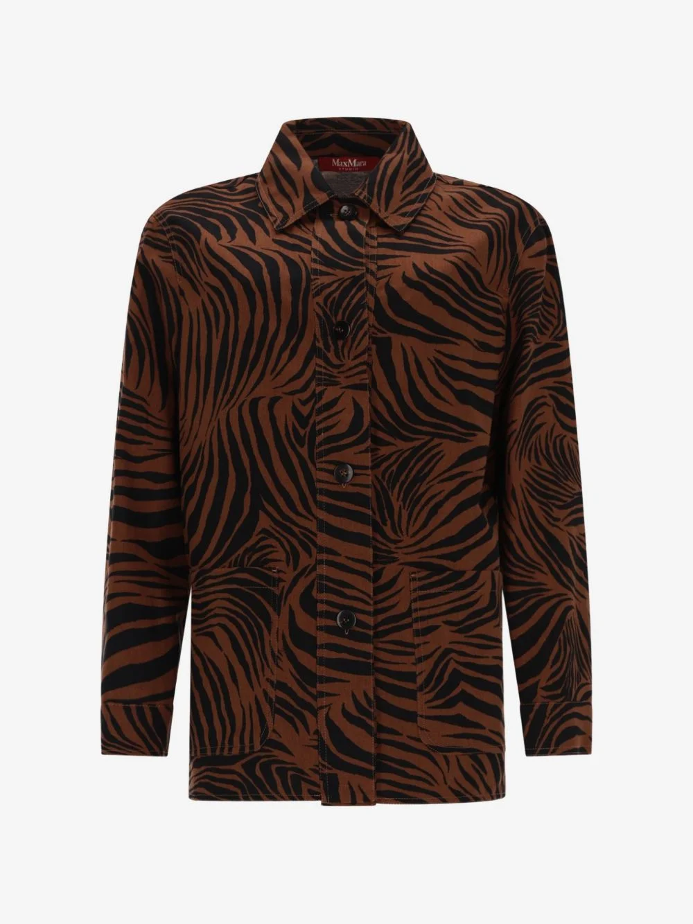 zebra-print shirt - 1