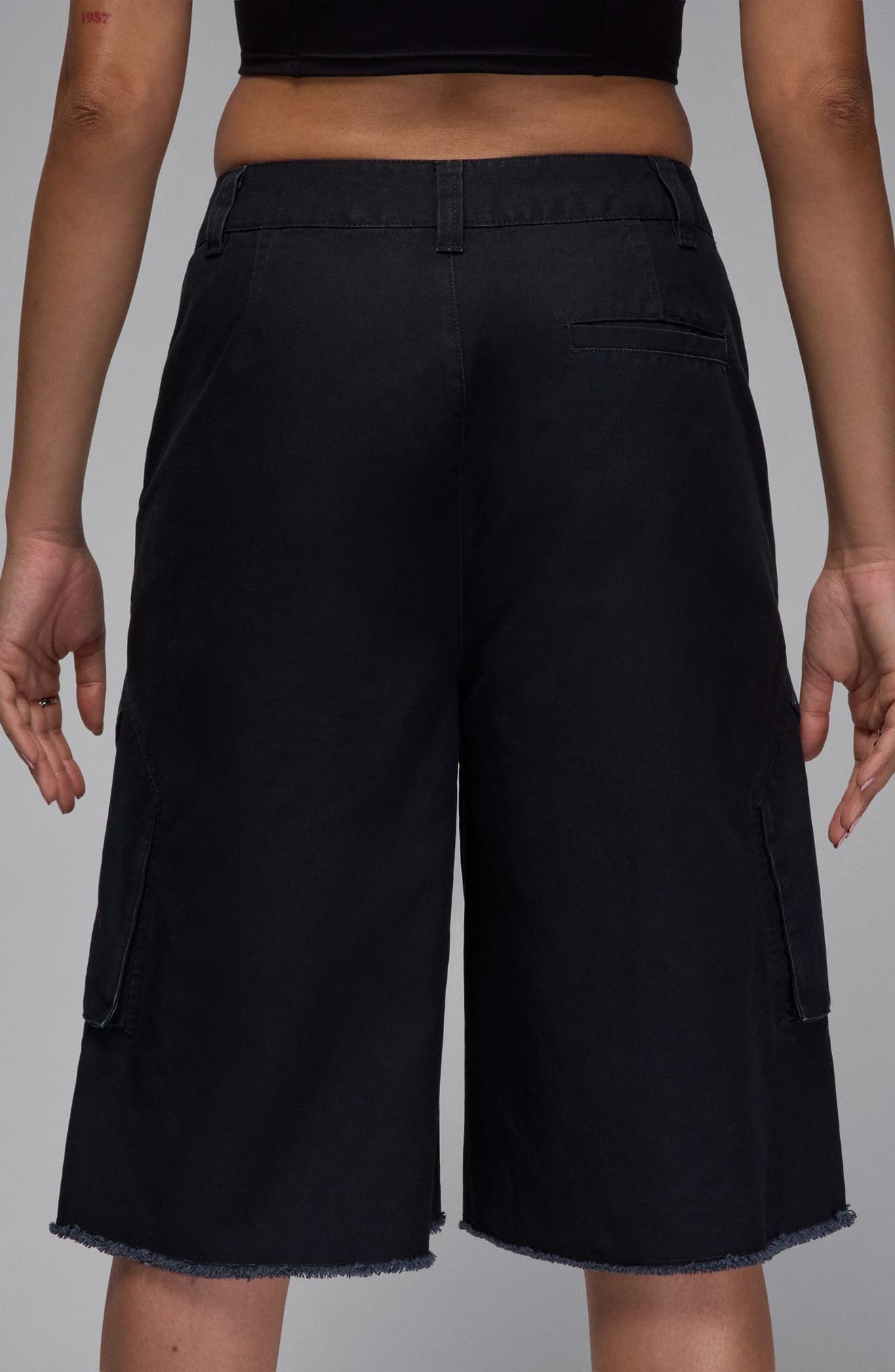 Jordan Flight Chicago Cotton Big Shorts in Black at Nordstrom - 2