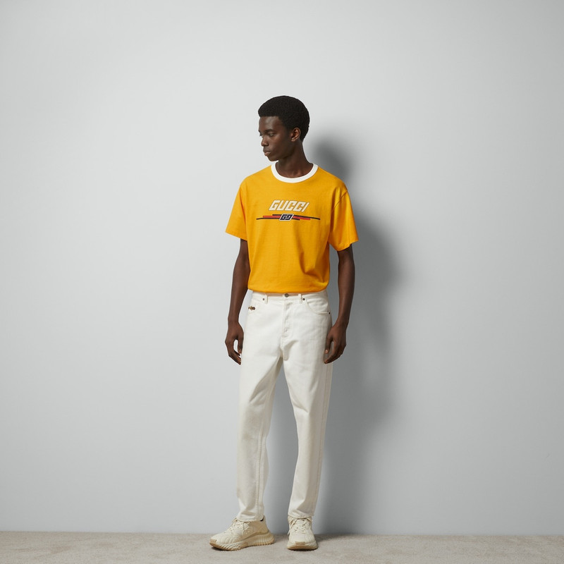 GUCCI T-shirt with Gucci print outlook