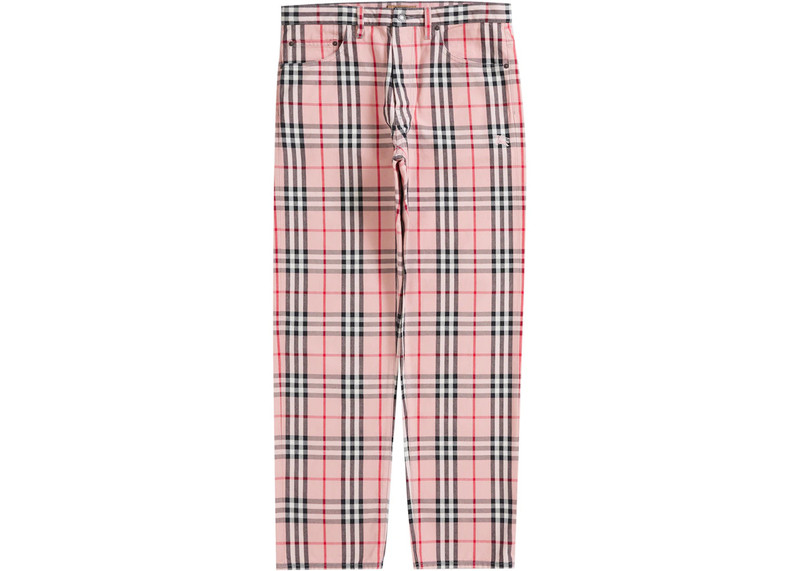 Supreme Supreme Burberry Regular Jean Pink outlook