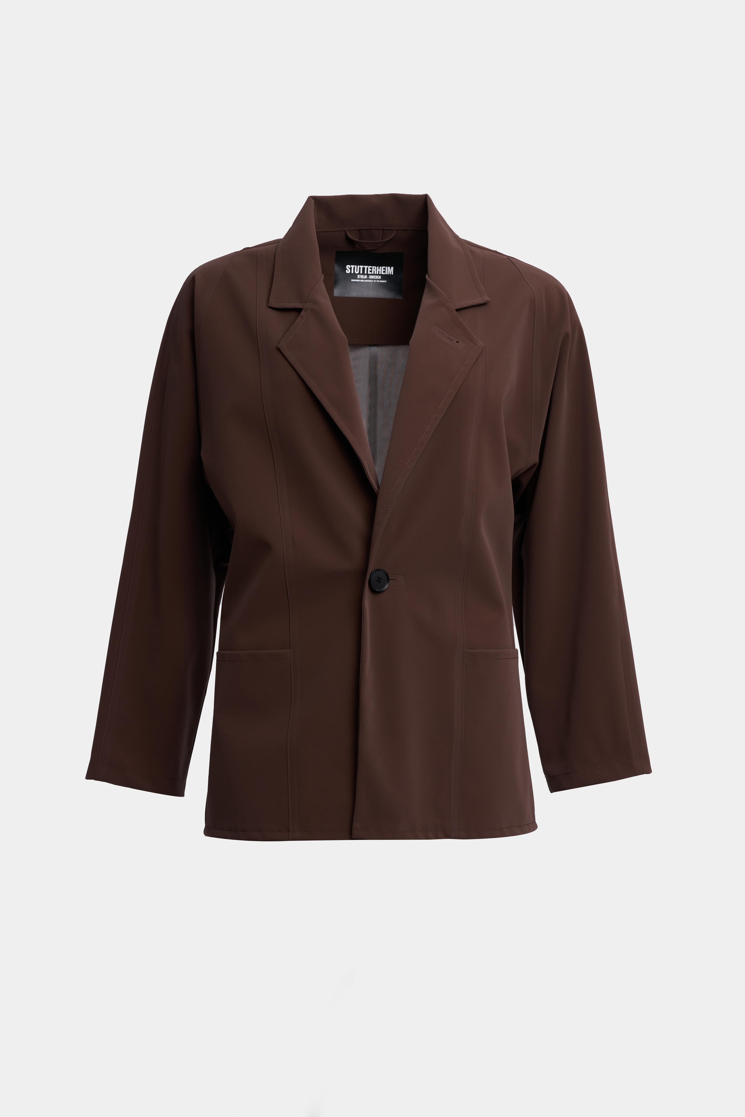Moberg Matte Blazer Dark Brown - 9