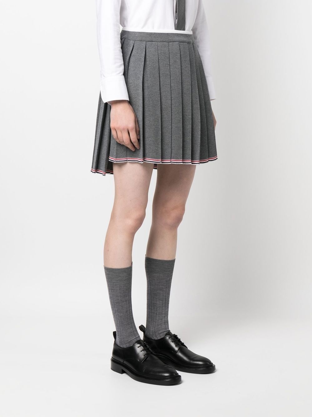 high-low hem pleated skirt - 3