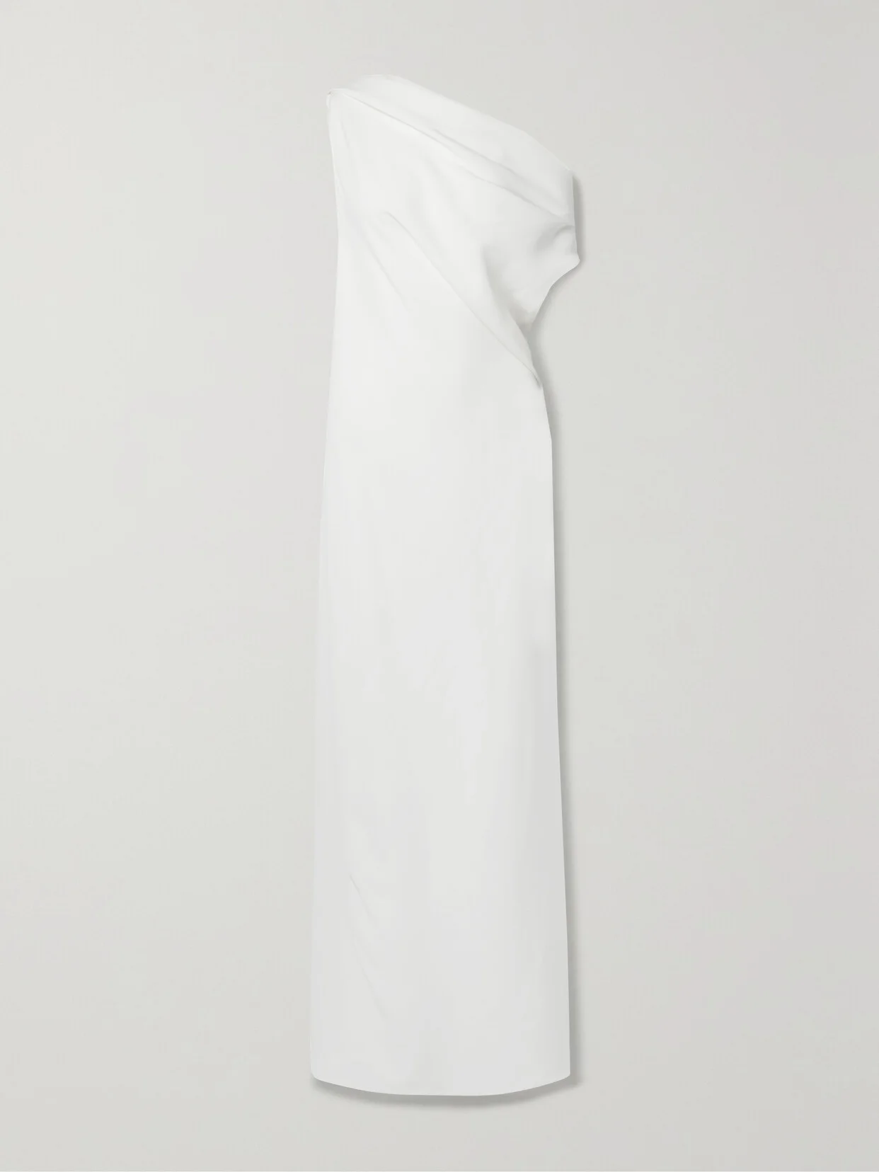 Bamaris One-shoulder Draped Silk-crepe Maxi Dress - 1