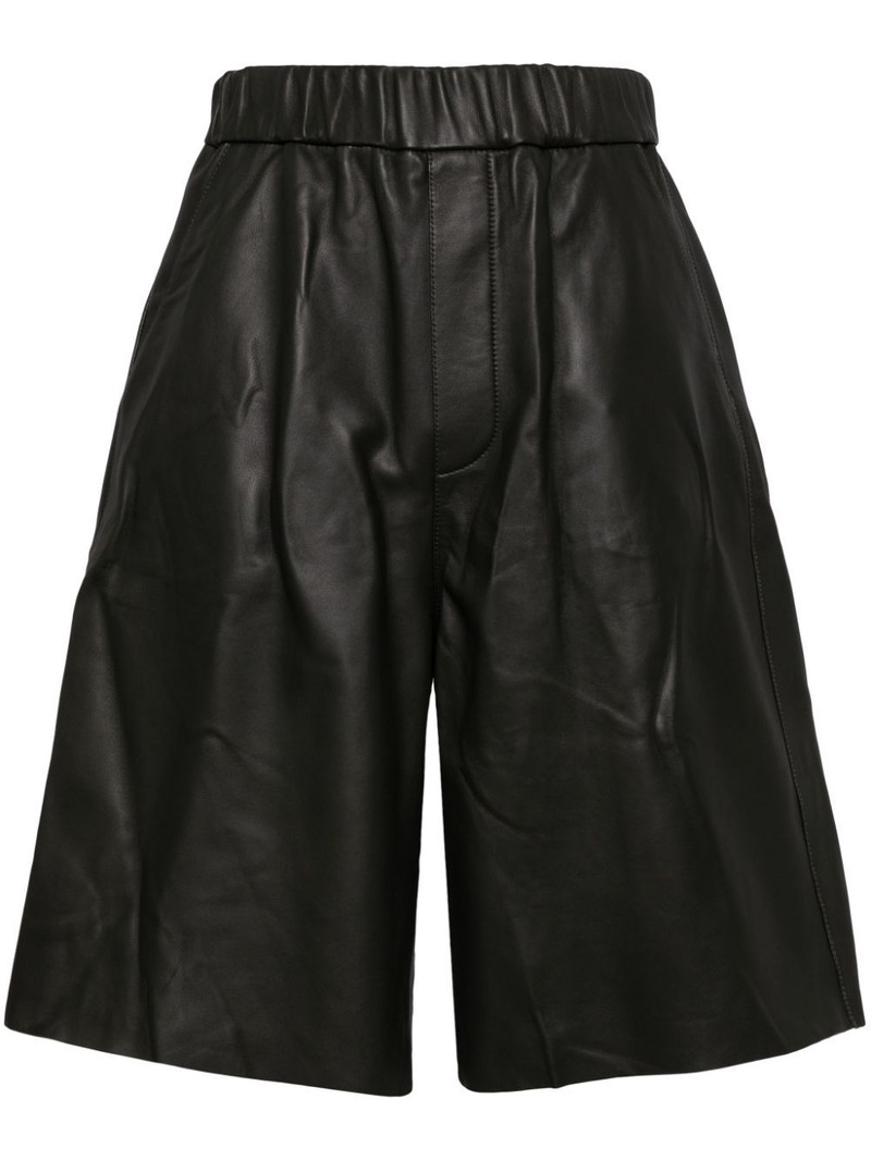 leather bermuda shorts 1