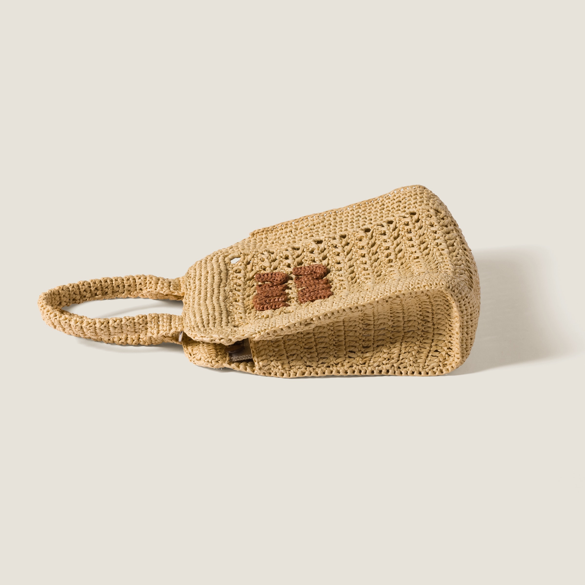 Raffia-effect woven tote bag - 5