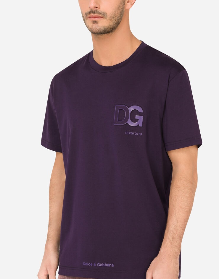 Cotton T-shirt with 3D DG logo - 4