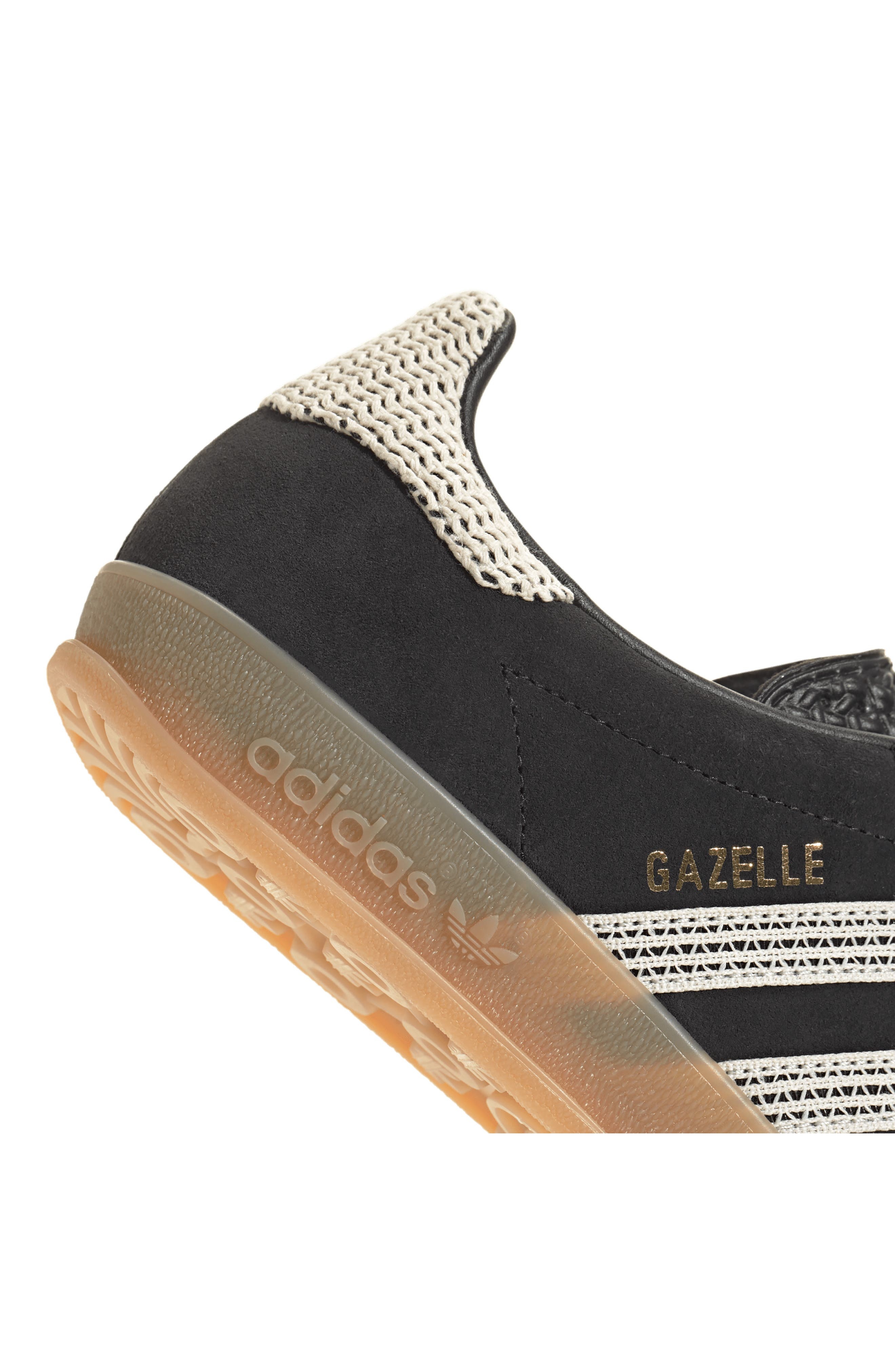 adidas Gazelle Indoor Sneaker in Black/Wonder White/Gum at Nordstrom - 7