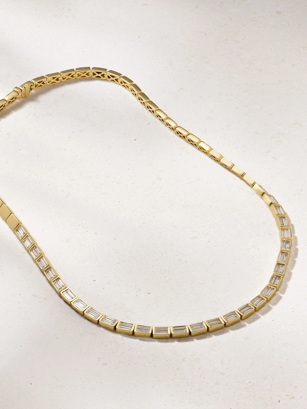 18-karat Gold Diamond Necklace - 1