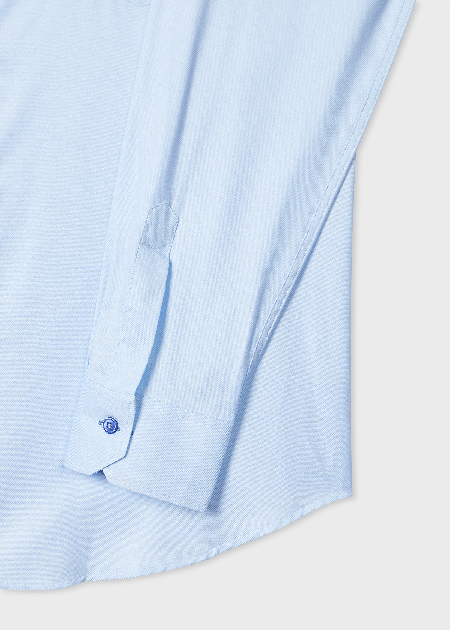 Modern-Fit Light Blue Cotton-Twill Shirt - 2