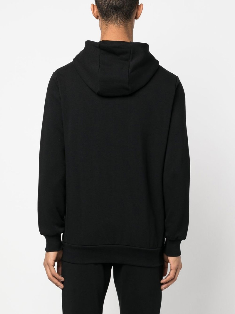 logo-plaque zipped hoodie 4