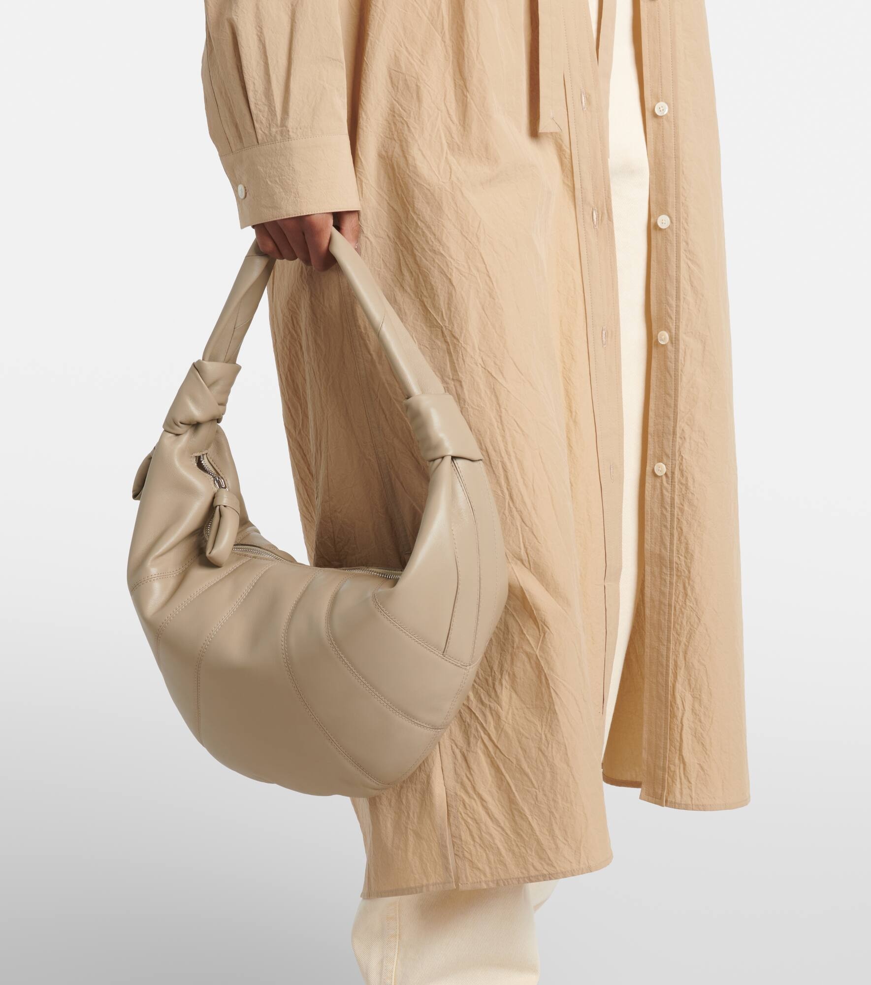 Fortune Croissant leather shoulder bag - 6