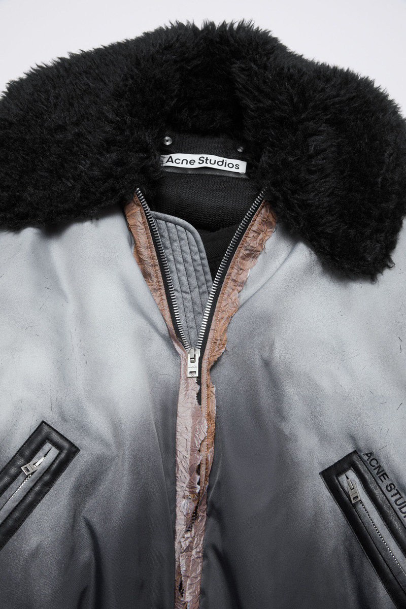 Bomber layered coat - Faded black 7