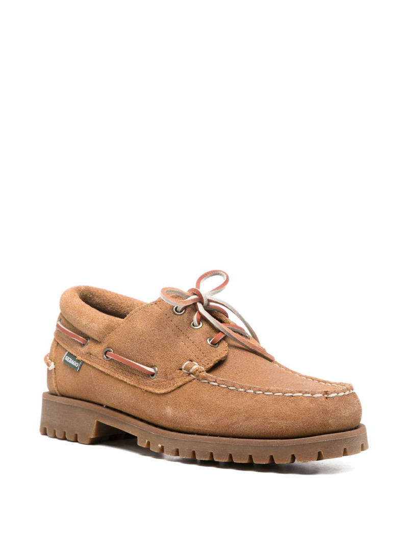 SEBAGO Acadia suede lace-up loafers outlook