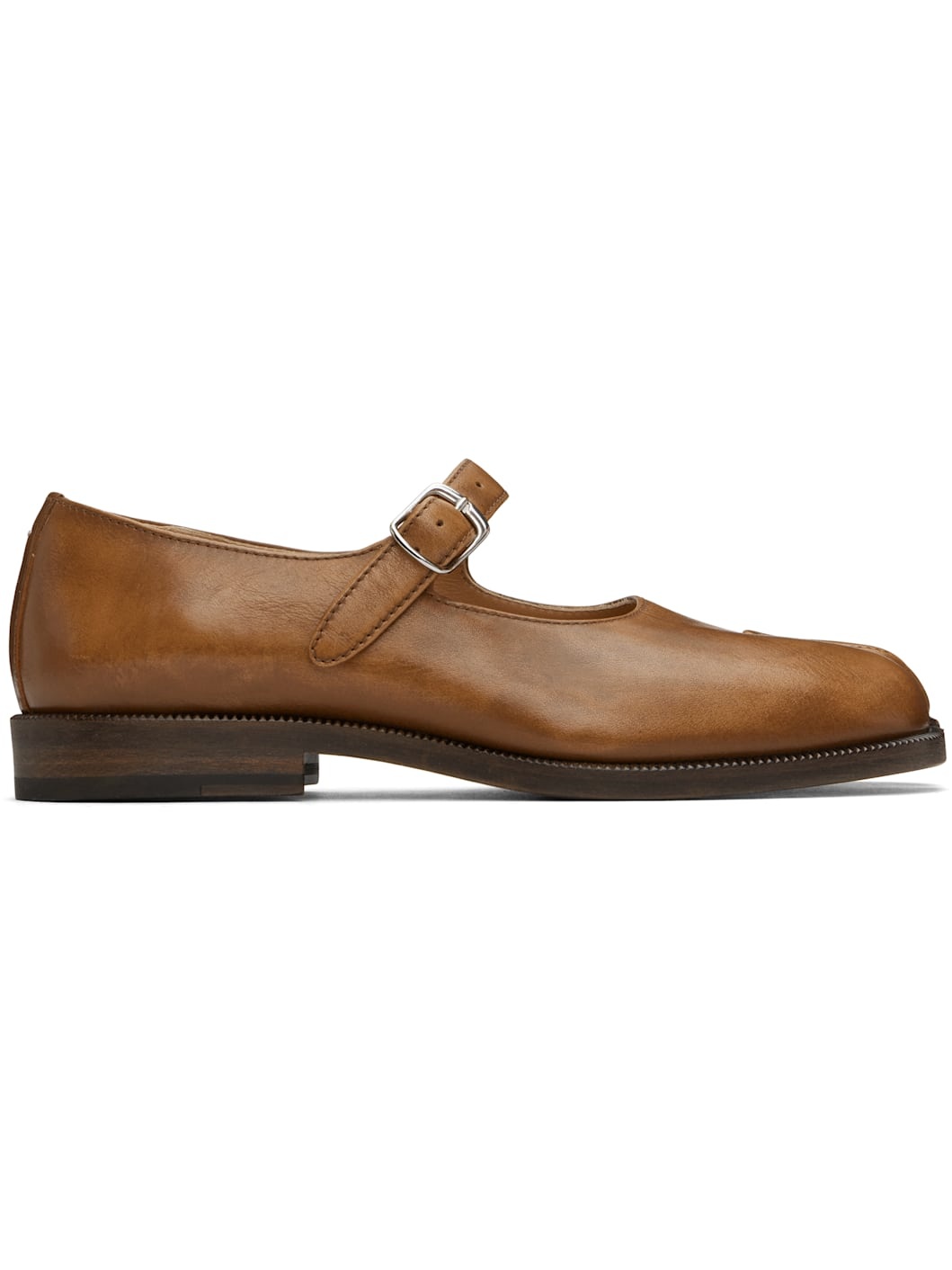 Tan Tabi Mary Jane Loafers - 1