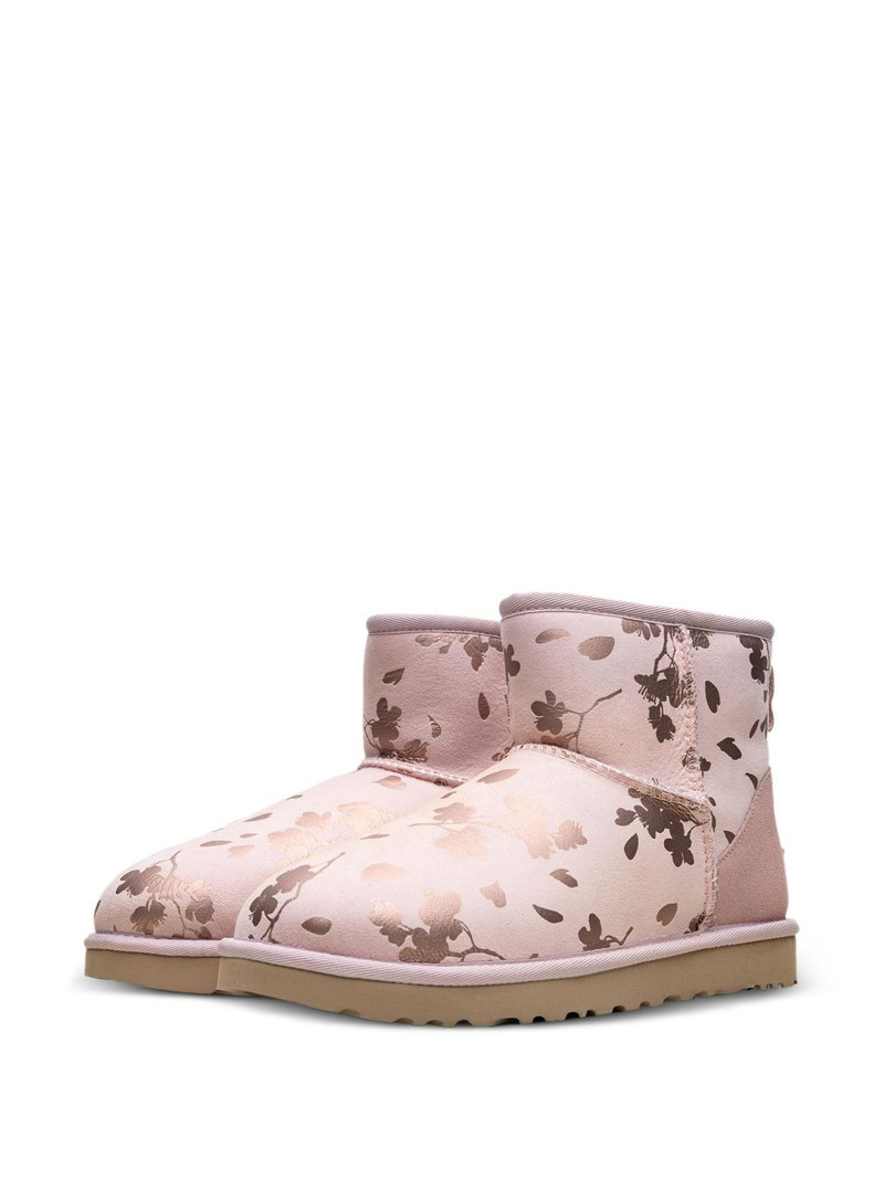 UGG floral foil mini boots outlook