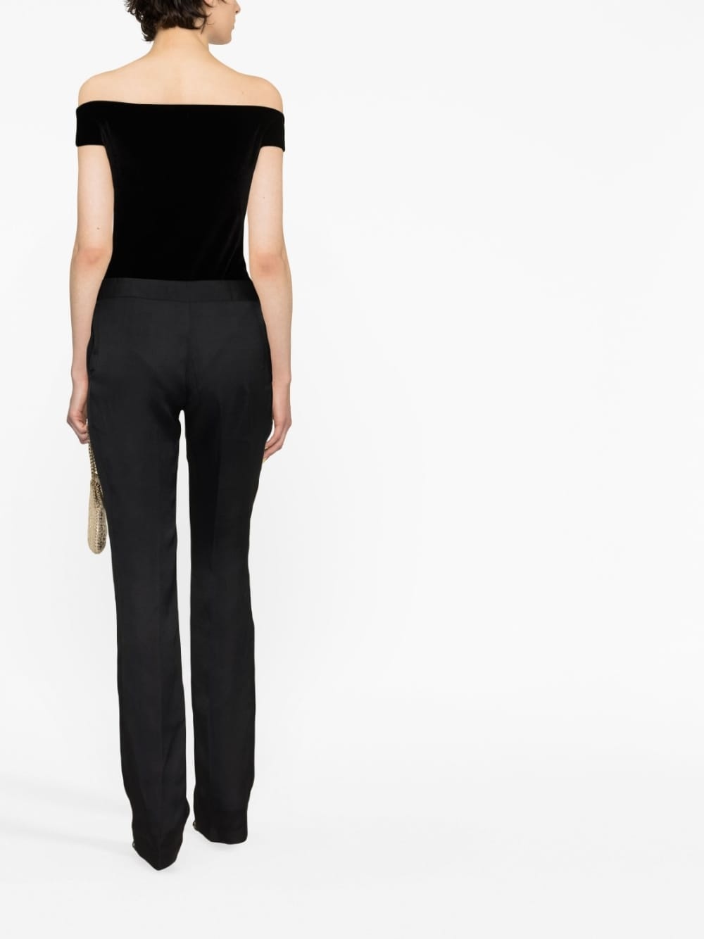 low-rise straight-leg trousers - 4