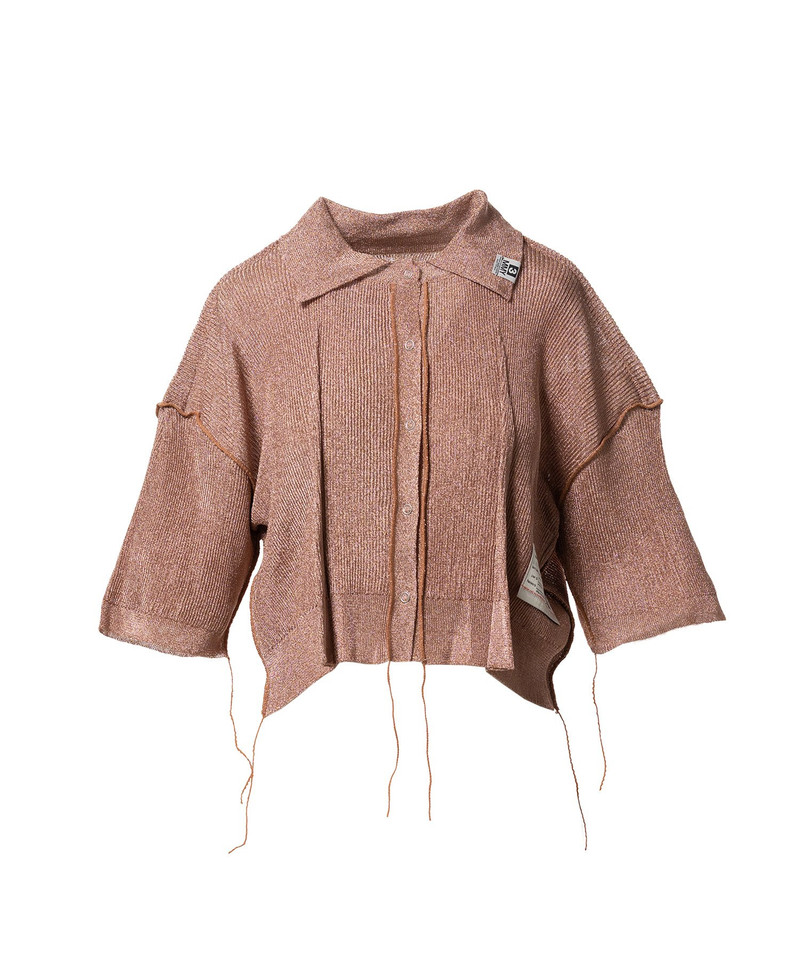 Inside-Out Glitter Knit Cardigan 21
