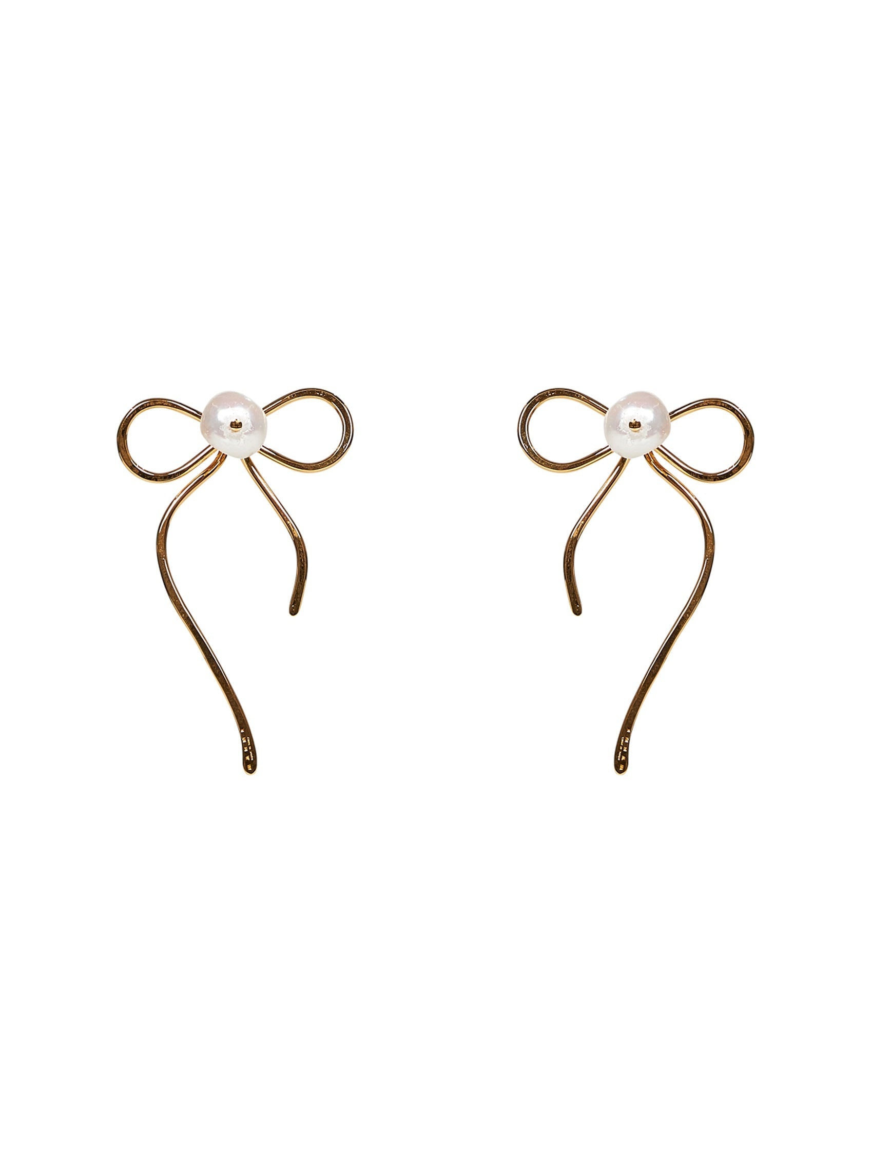Marni Women Gold Bow Stud Earrings - 2