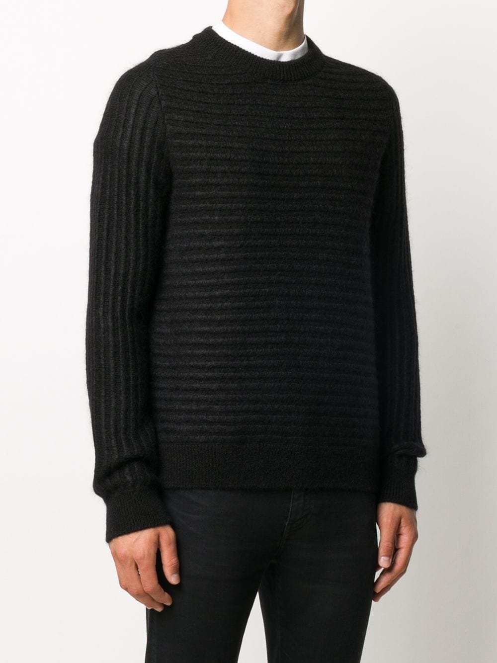 striped knitted jumper - 3