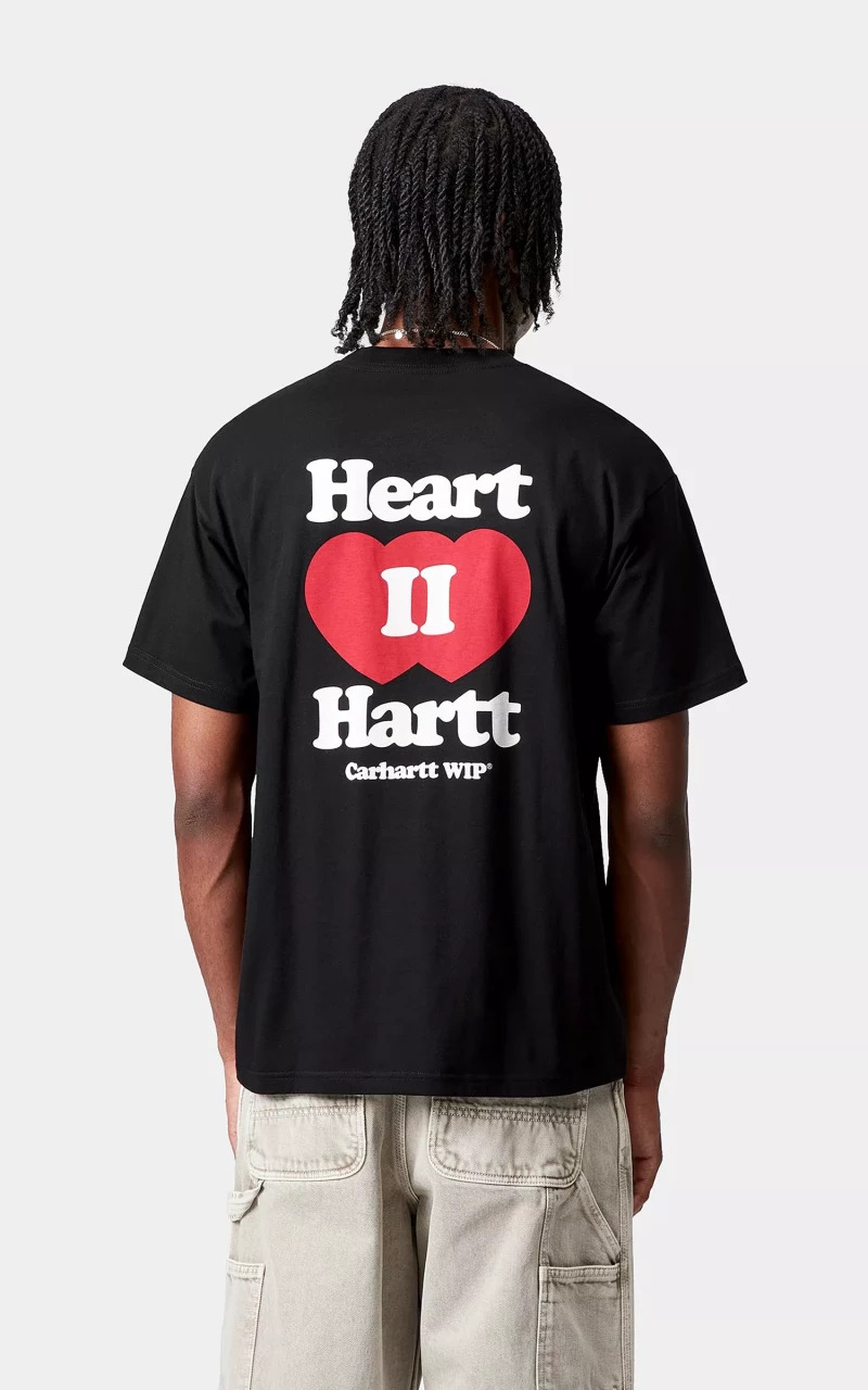 S/S HEART II HARTT T-SHIRT BLACK - 4