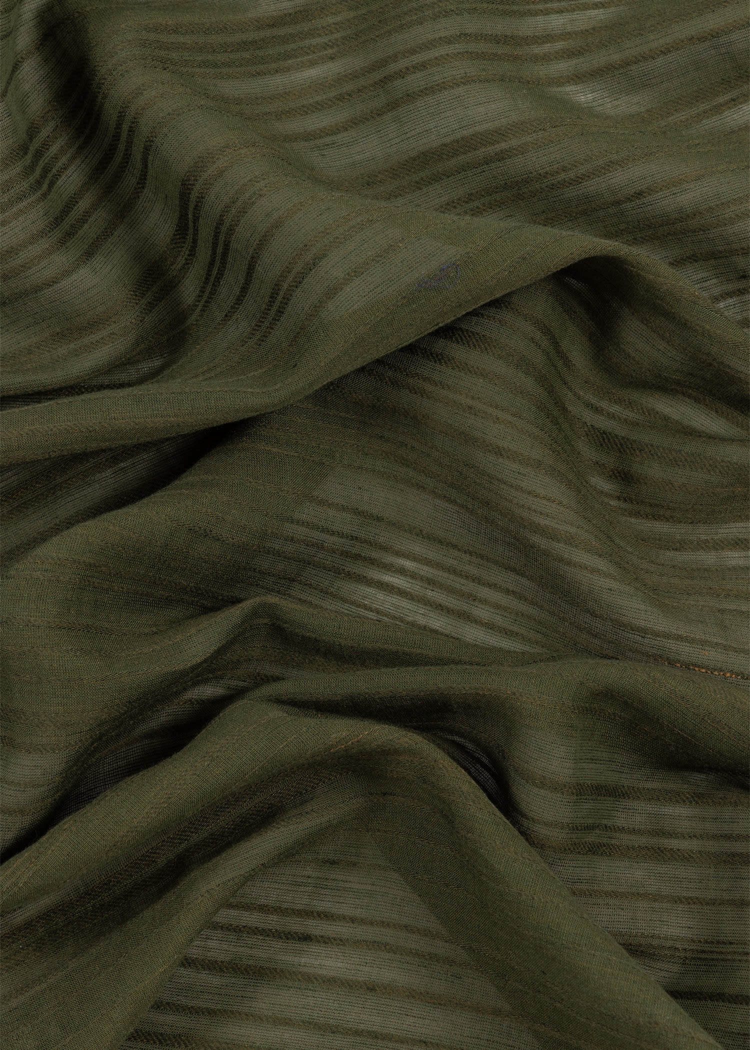 Cotton-Blend Shadow Stripe Scarf - 3
