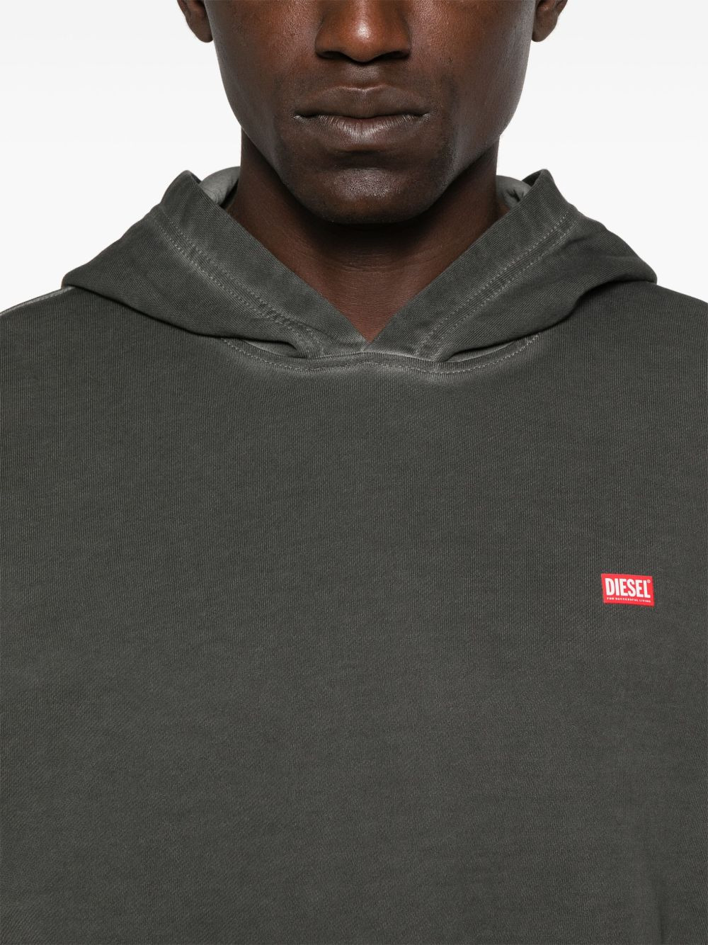 logo-embroidered hooded sweatshirt - 5
