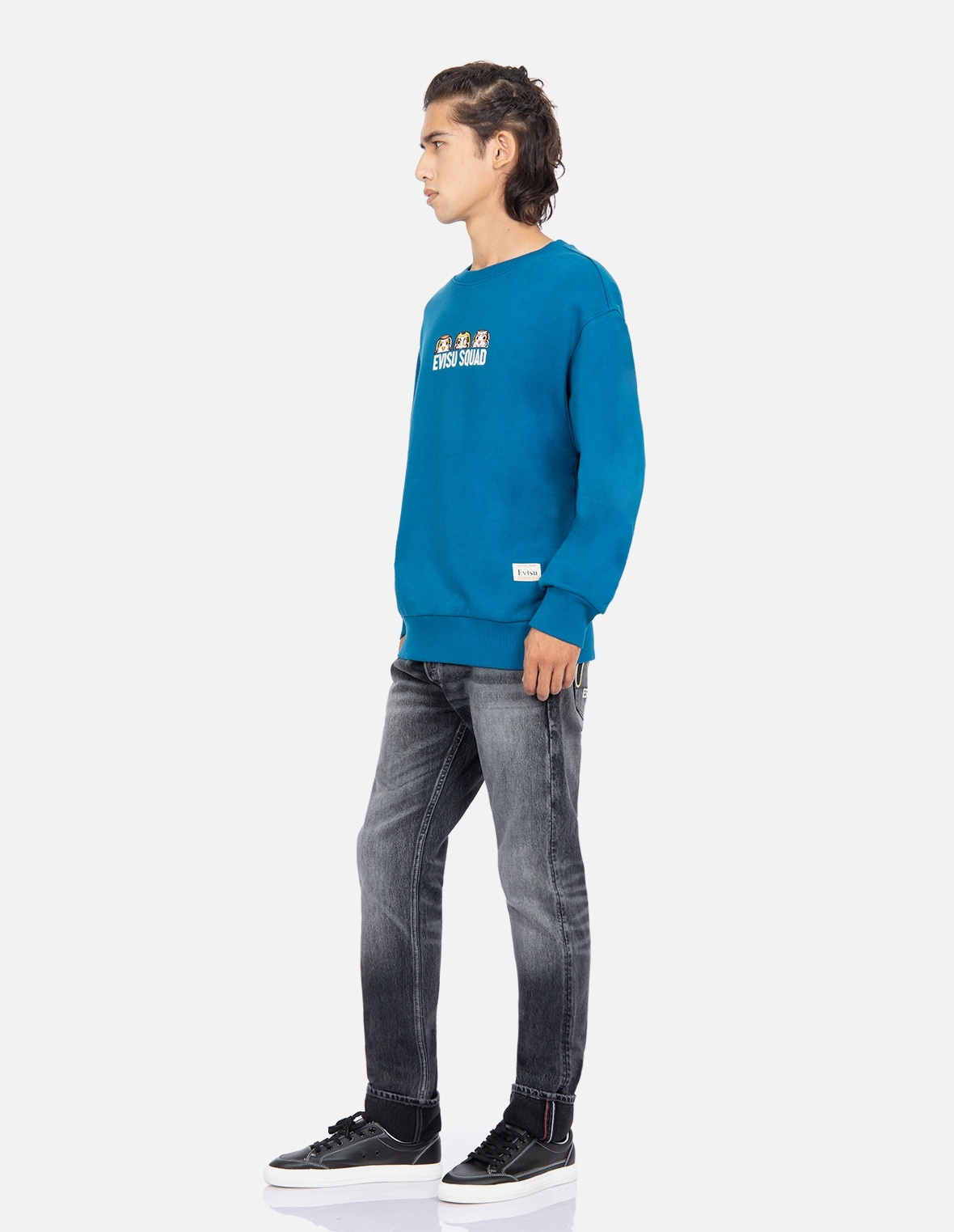 EVISU SQUAD DAICOCK PRINT SWEATSHIRT - 4