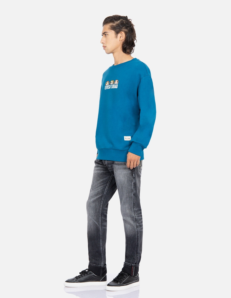 EVISU SQUAD DAICOCK PRINT SWEATSHIRT 4