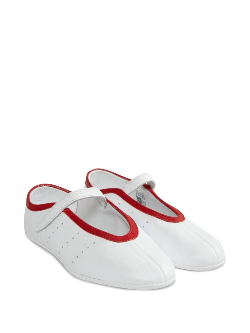adidas Stan smith leather strap ballet flats outlook