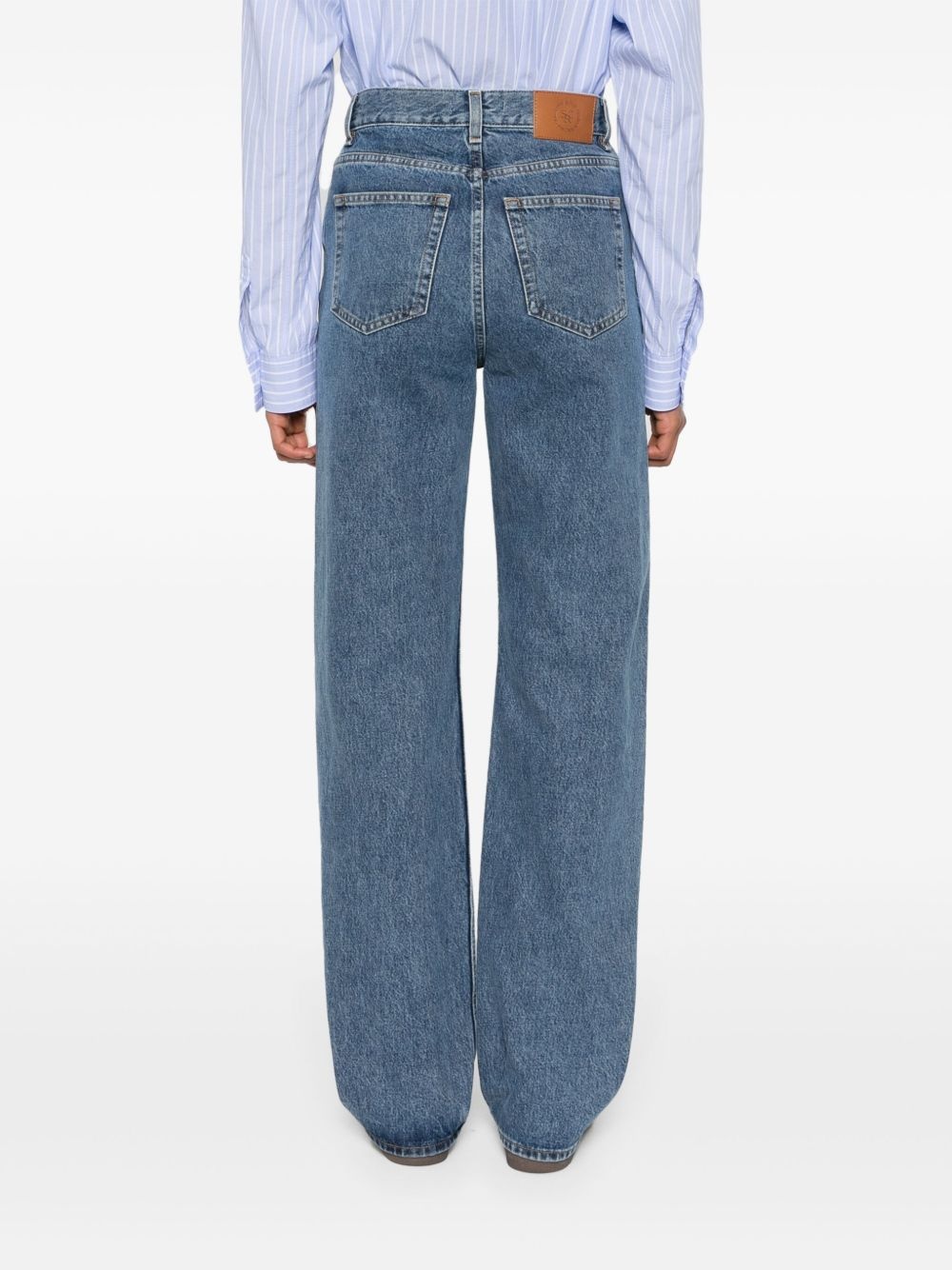 high-rise wide-leg jeans - 4