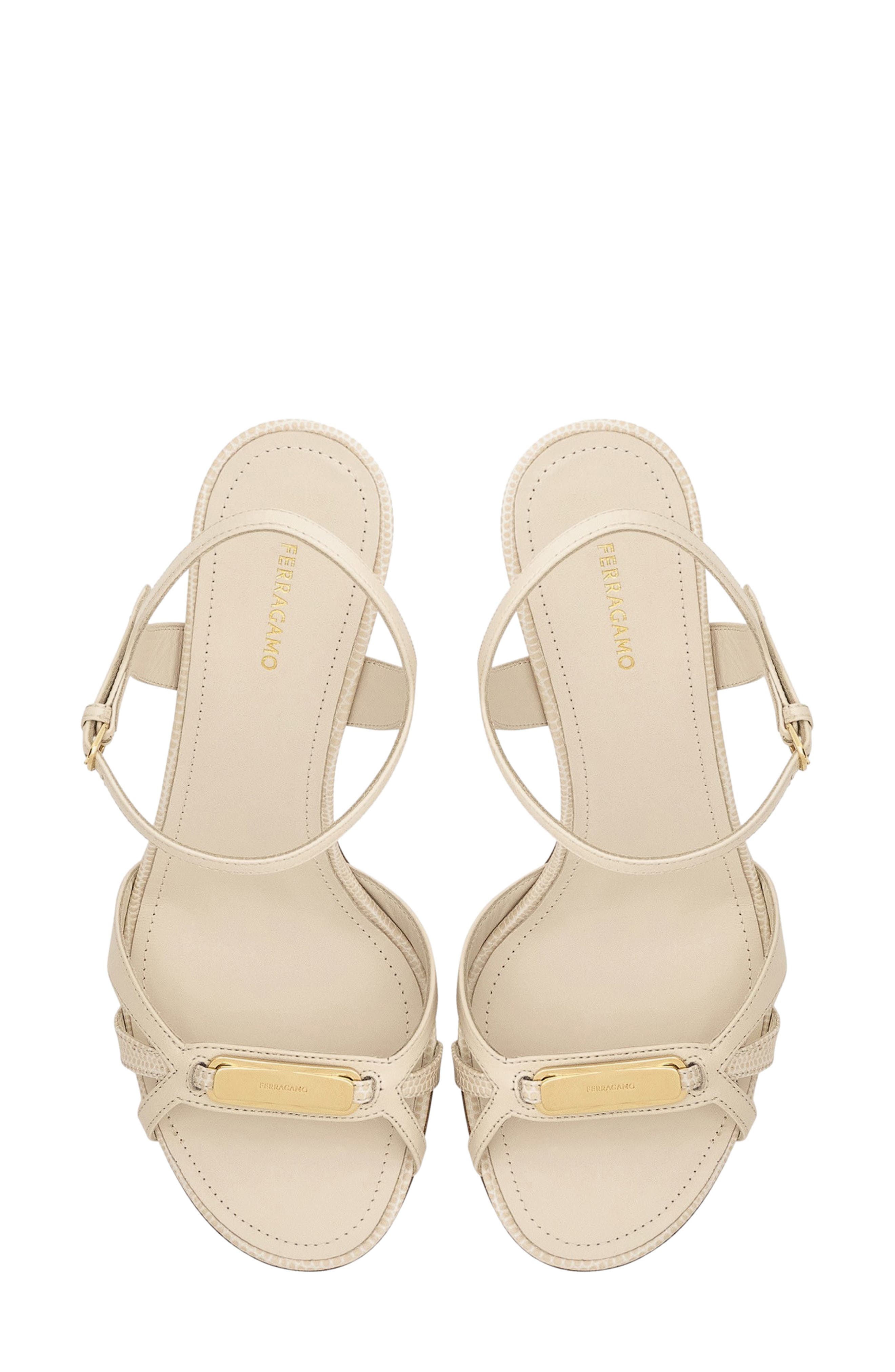 FERRAGAMO Dasy Vara Sandal in Mascarpone at Nordstrom - 5