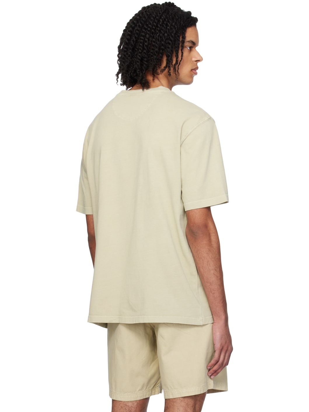 Beige Pocket T-Shirt - 3