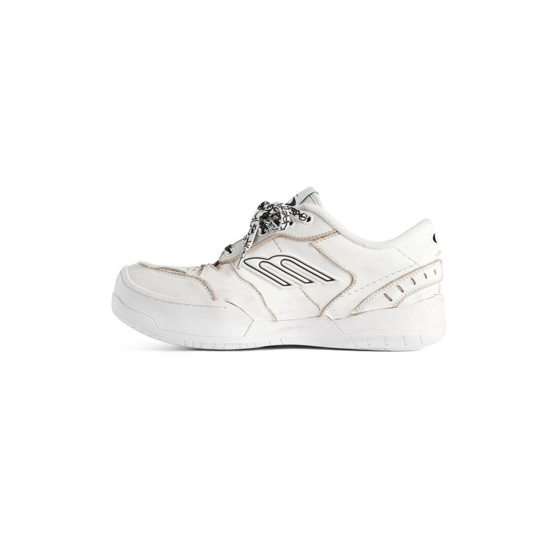 BALENCIAGA Women's Hamptons Platform Sneaker in White outlook