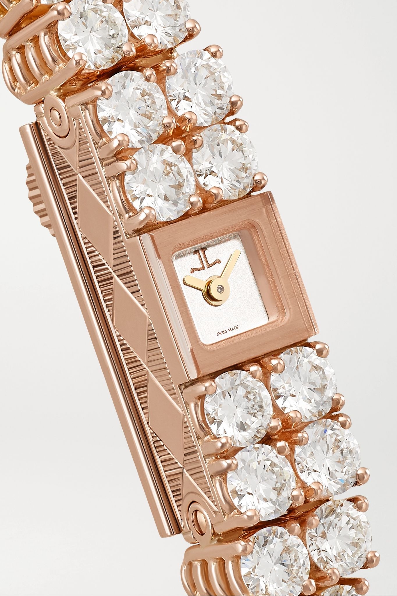 101 Reine 6.8mm 18-karat rose gold and diamond watch - 5