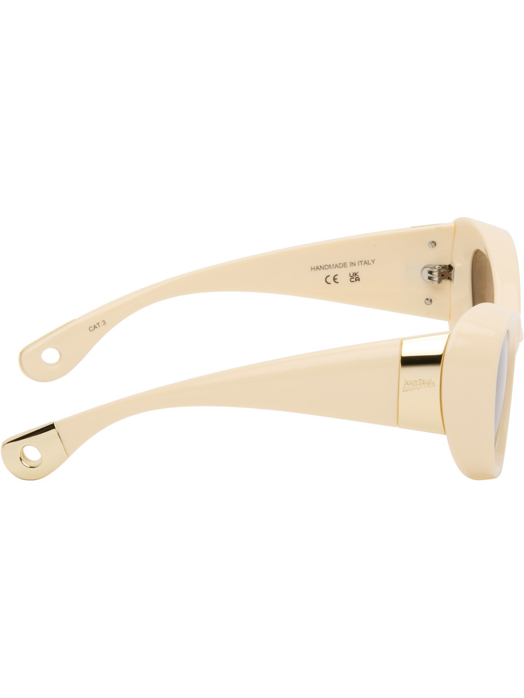 SSENSE Exclusive Beige 'The Parisian Cat' Sunglasses - 2