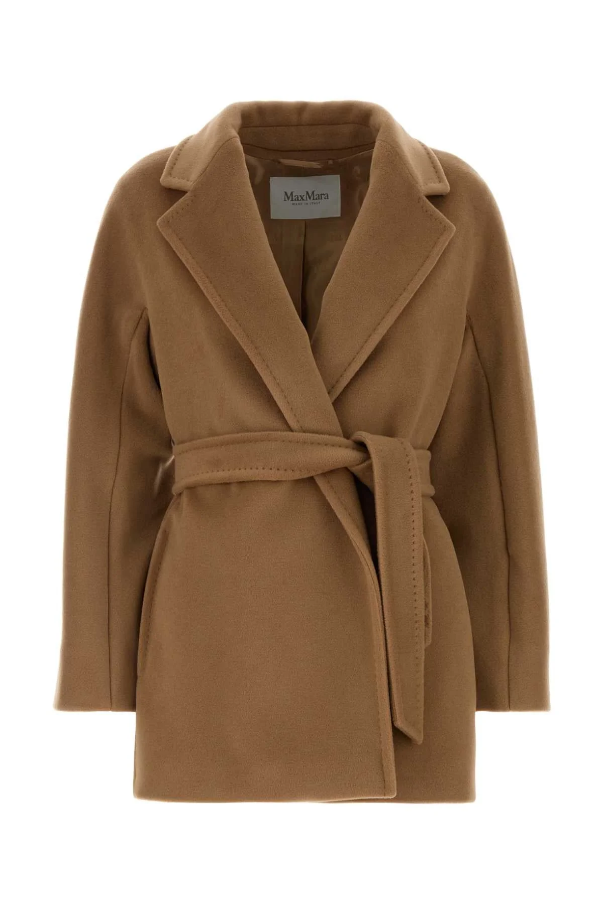 Max Mara Women Camel Wool Mondina Coat - 1