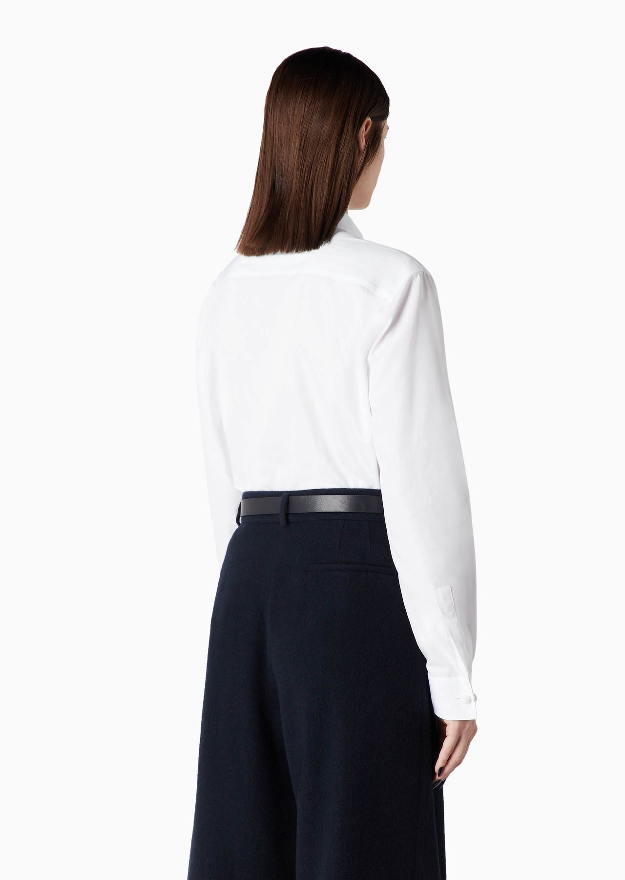 Tuxedo shirt in cotton poplin - 3