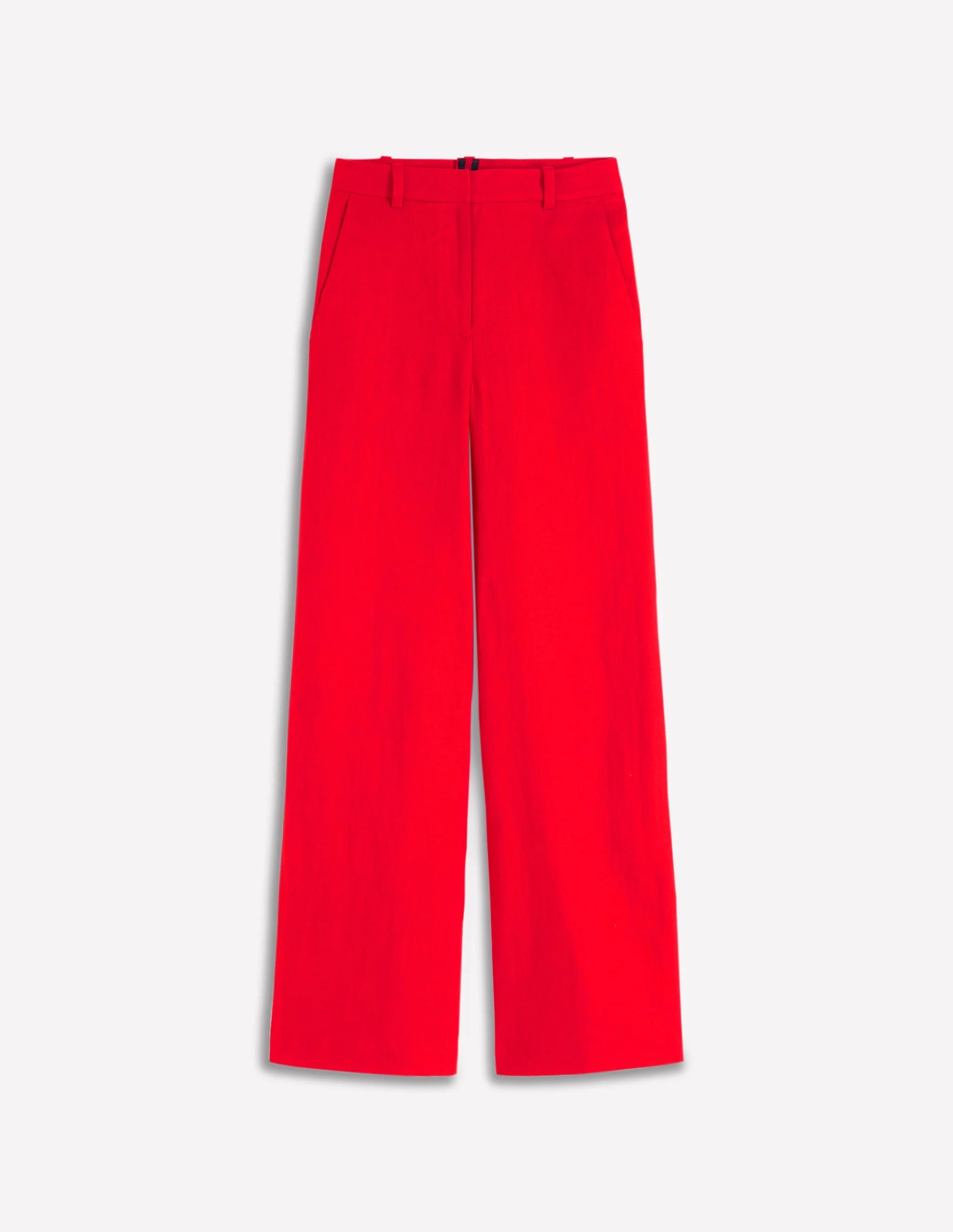 Belgravia Linen Pants-Poppy Red - 1