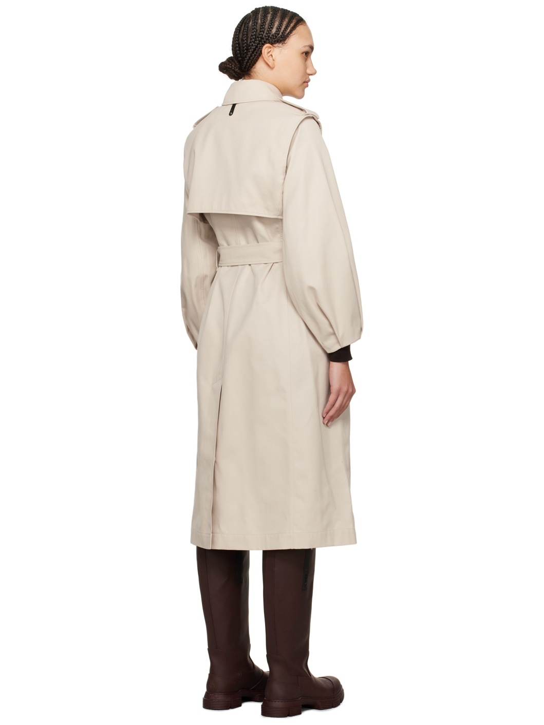 Beige Alia Trench Coat - 3