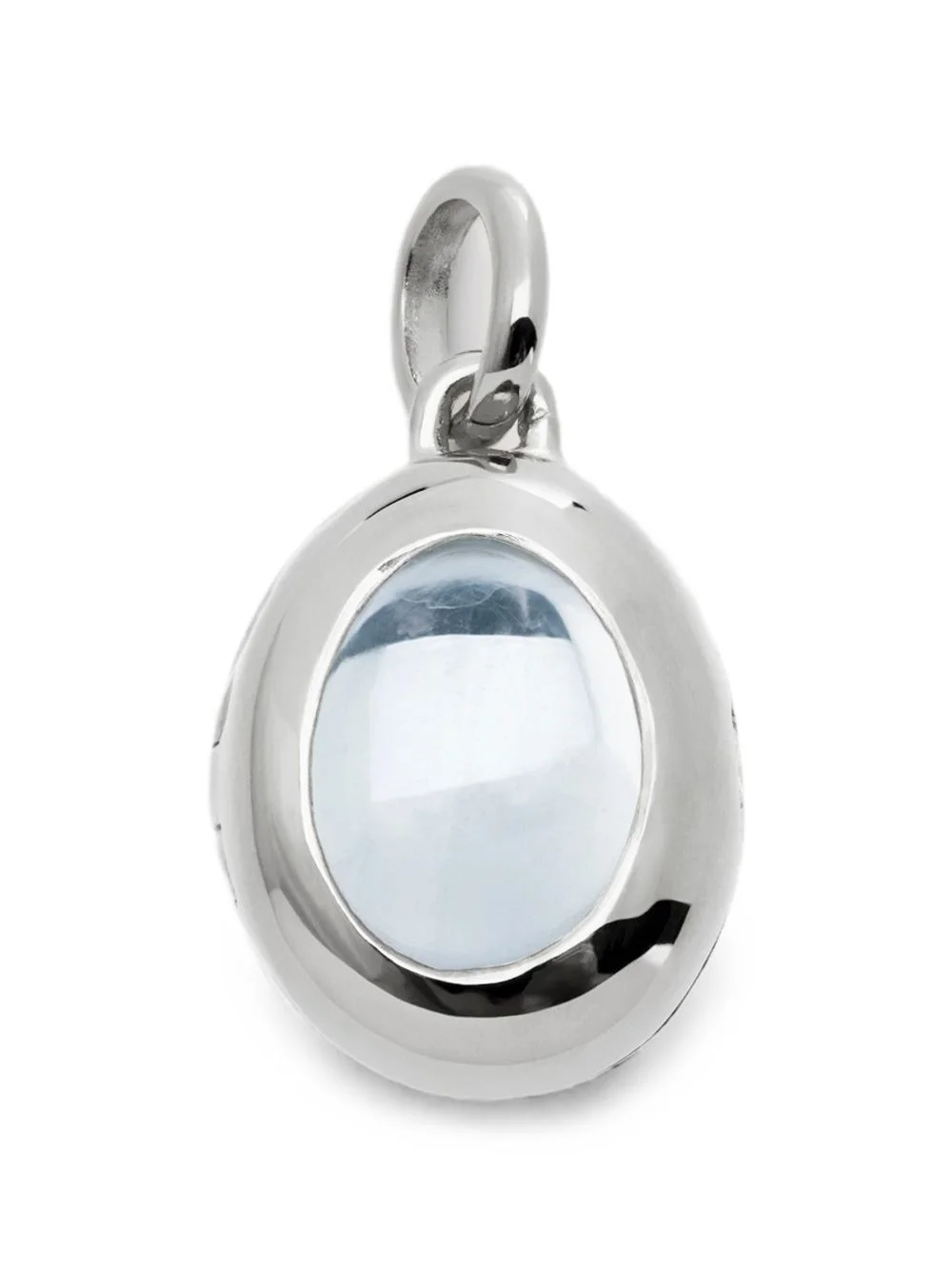 April Birthstone rock-crystal locket pendant - 1