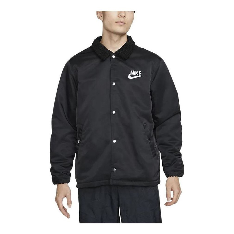 Nike Lined 겨울 코치 자켓 '블랙' DQ4192-010 - 1