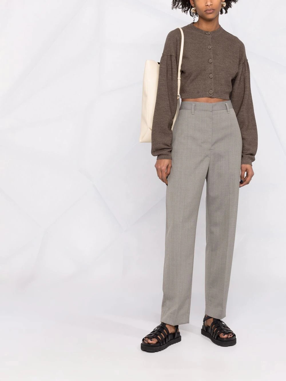 high-rise tailored trousers - 2